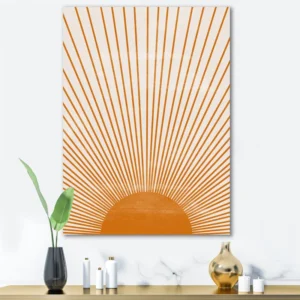 Orange Sun Print III