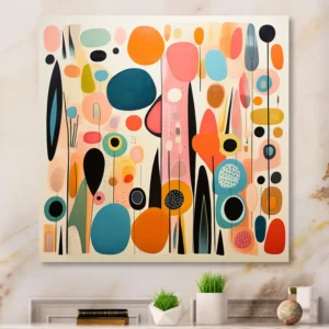 Pink Mid Century Playful Patterns II
