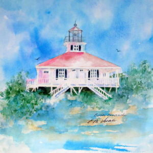 Lighthouse at Boca Grand Island FL Art Print