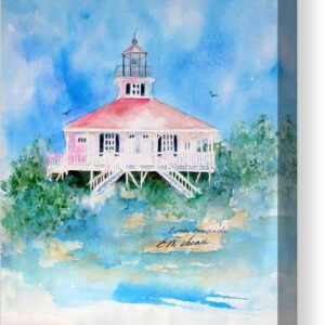 Lighthouse at Boca Grand Island FL Canvas Print