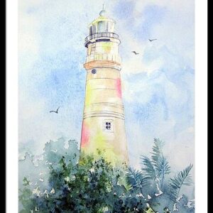 Lighthouse at Key West Florida Framed Print