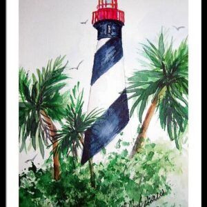 Lighthouse at St. Augustine Framed Print