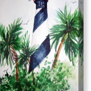 Lighthouse at St. Augustine Canvas Print