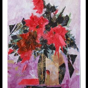 Oriental Red Framed Print