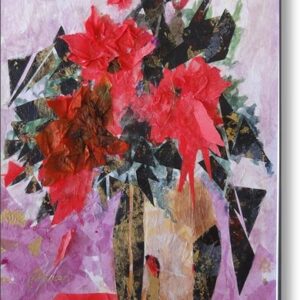 Oriental Red Metal Print