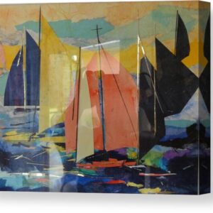 Red Sails Canvas Print