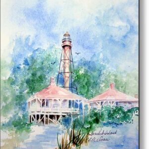 Sanibel Island Lighthouse Metal Print