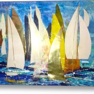 Sunday Sail Metal Print