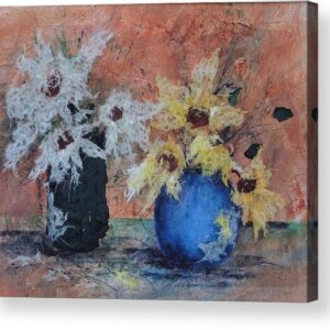 Two Vases of Flowers Acrylic Print
