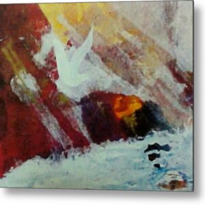 Wings at Sea Metal Print