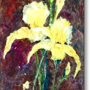 Yellow Iris Metal Print