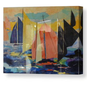 Red Sails Canvas Print