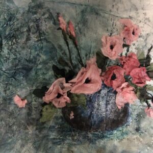 Renascence Flowers in Grey Lace Pot